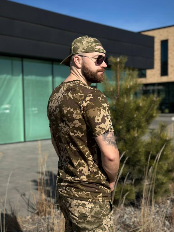 Військова Футболка піксель CoolMax military