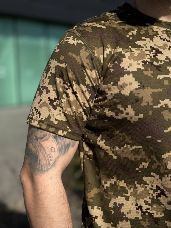 Військова Футболка піксель CoolMax military