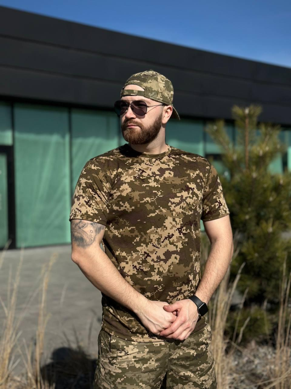 Військова Футболка піксель CoolMax military