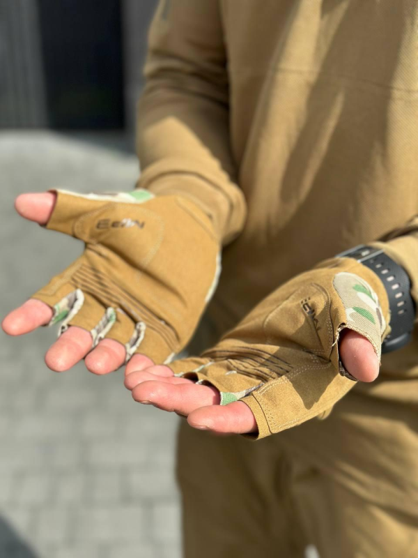 рукавиці без палі мультикам Mechanix нові