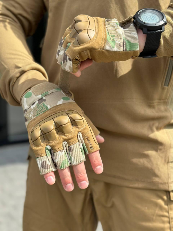 рукавиці без палі мультикам Mechanix нові
