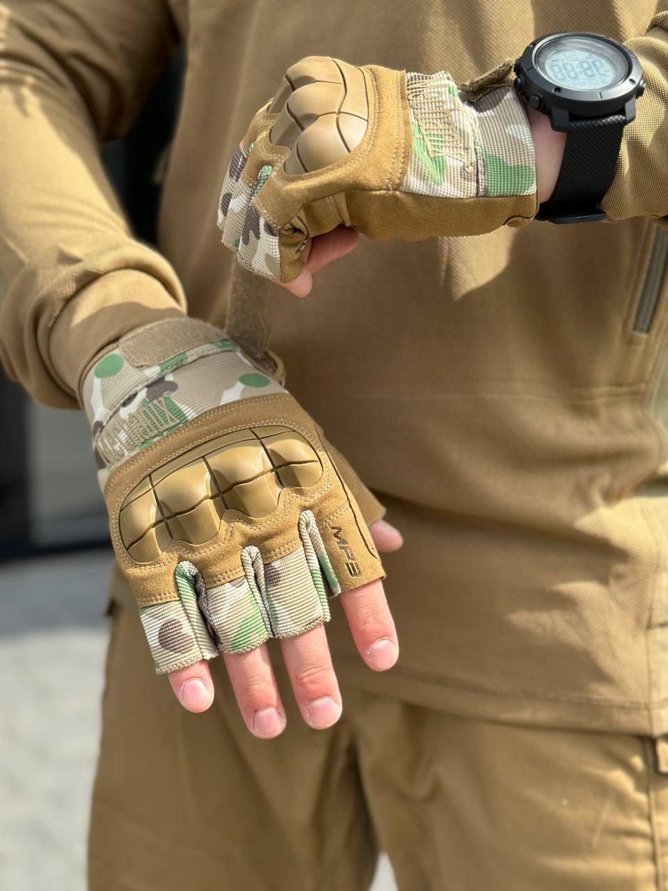 рукавиці без палі мультикам Mechanix нові