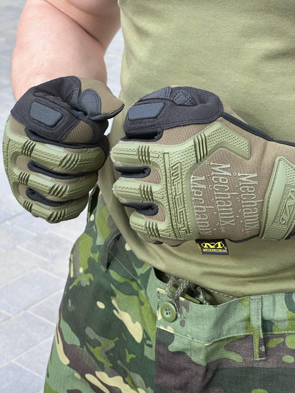 рукавиці палі олива Mechanix M-Pact