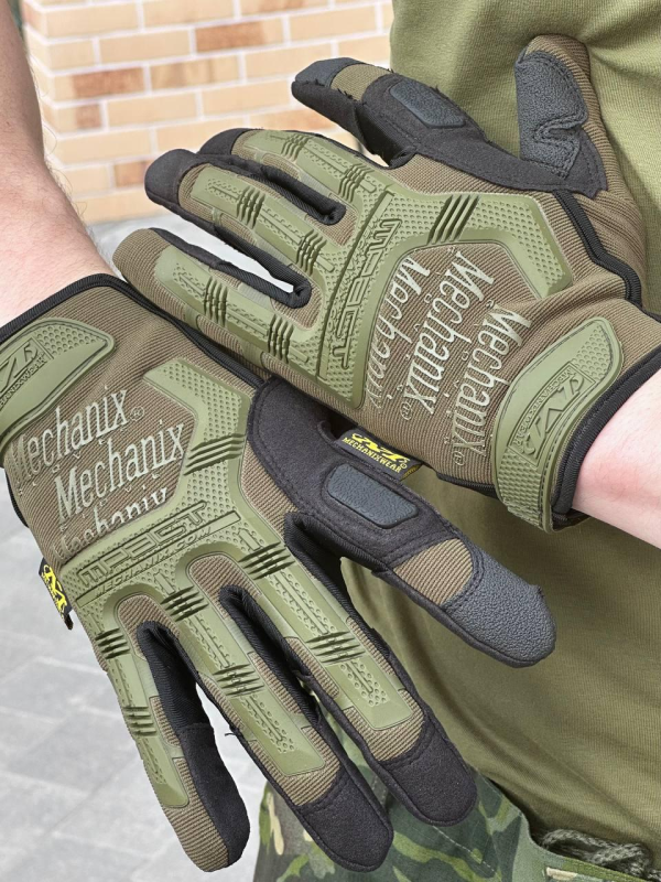 рукавиці палі олива Mechanix M-Pact