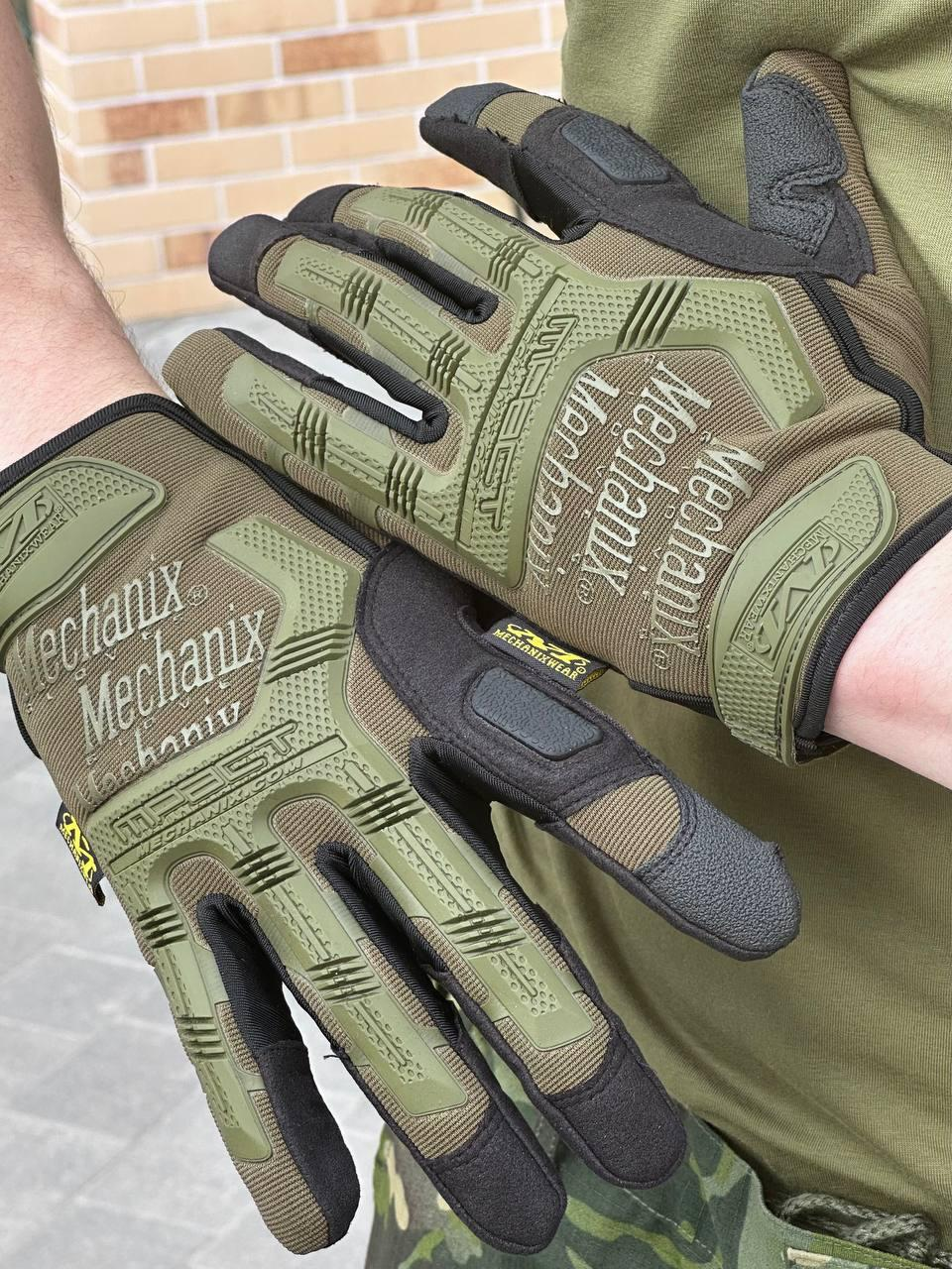 рукавиці палі олива Mechanix M-Pact