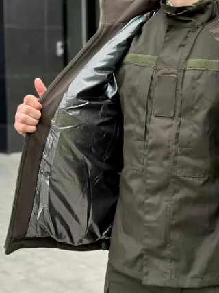 Куртка зимова SoftShell Omni-Heat олива