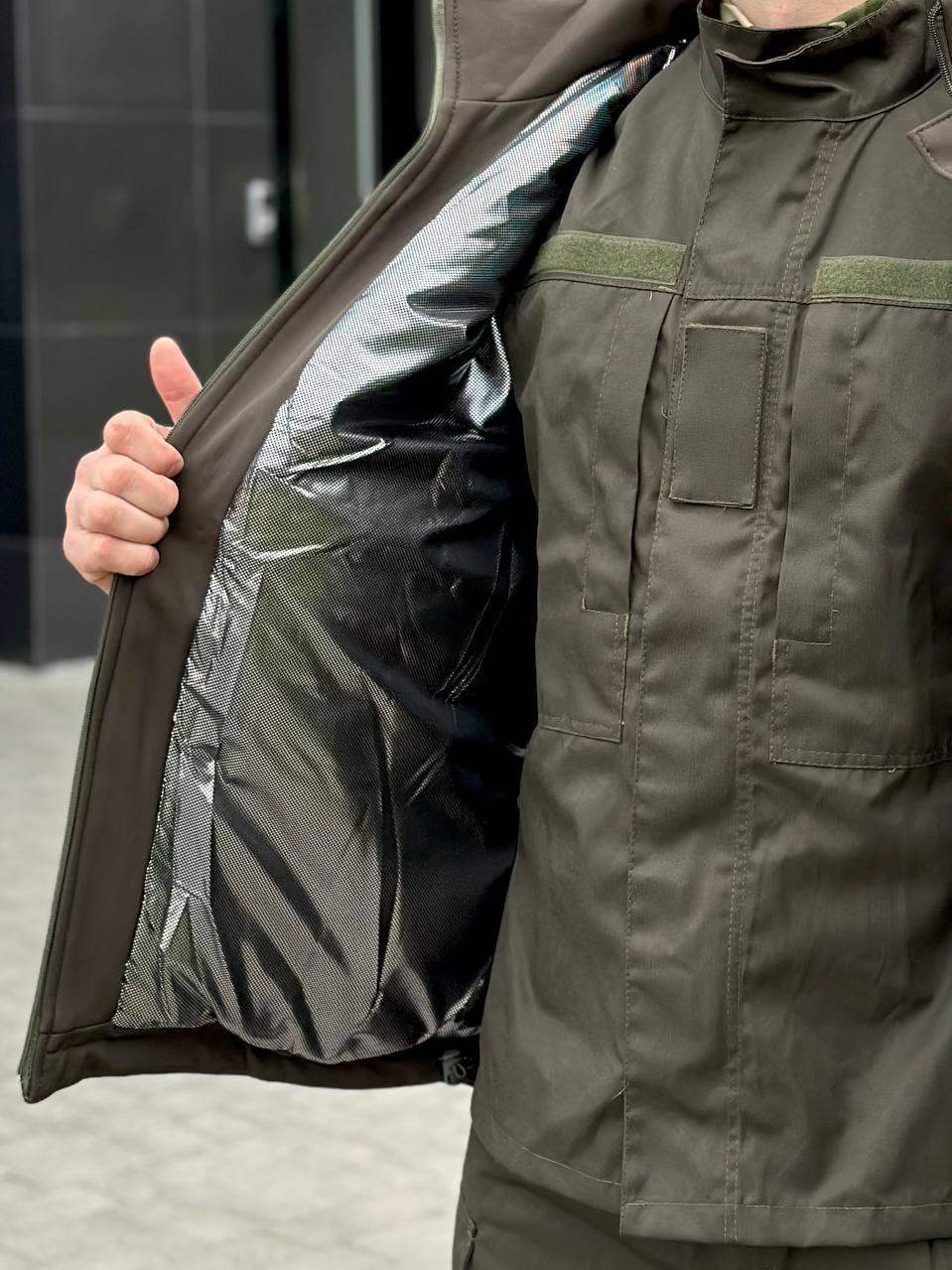 Куртка зимова SoftShell Omni-Heat олива