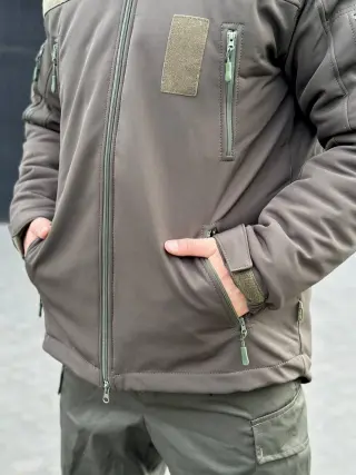 Куртка зимова SoftShell Omni-Heat олива