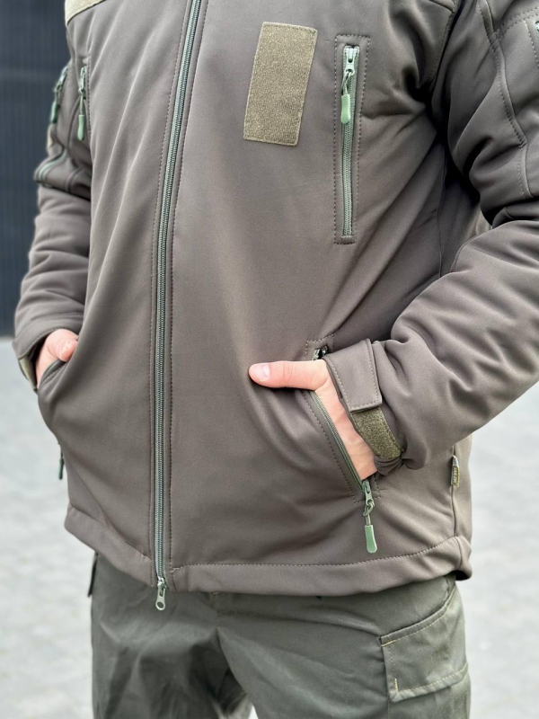 Куртка зимова SoftShell Omni-Heat олива