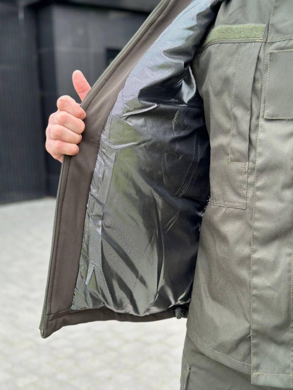 Куртка зимова SoftShell Omni-Heat олива