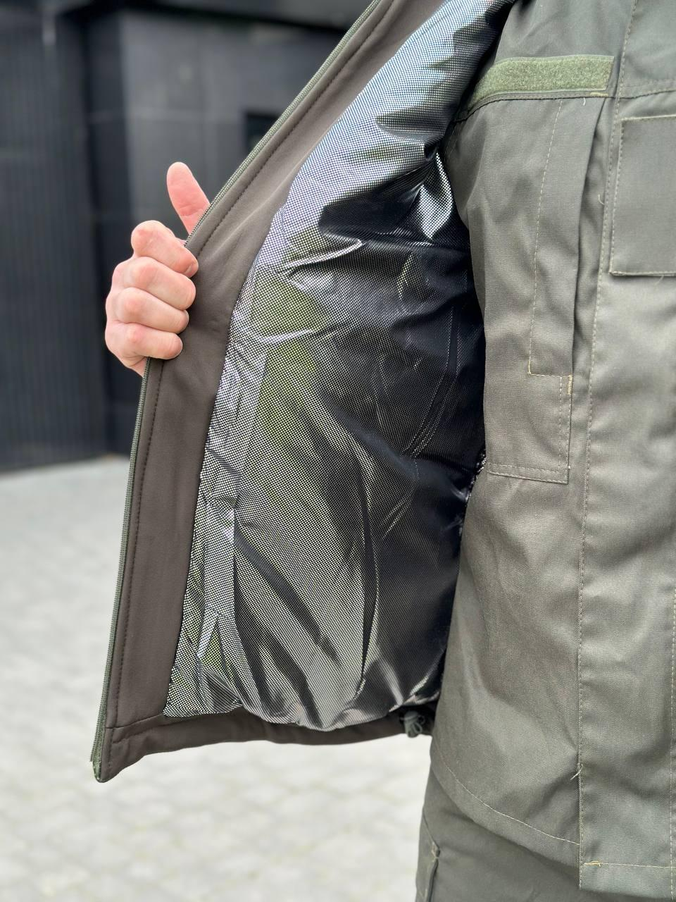 Куртка зимова SoftShell Omni-Heat олива