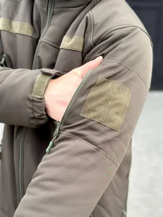 Куртка зимова SoftShell Omni-Heat олива