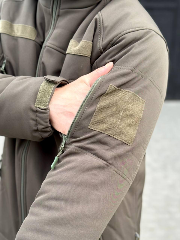 Куртка зимова SoftShell Omni-Heat олива