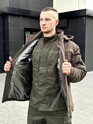 Куртка зимова SoftShell Omni-Heat олива