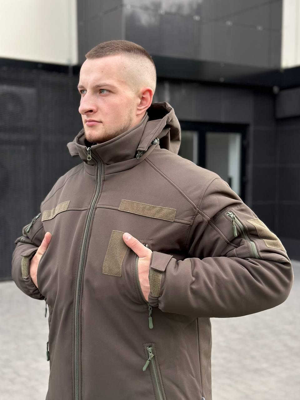 Куртка зимова SoftShell Omni-Heat олива