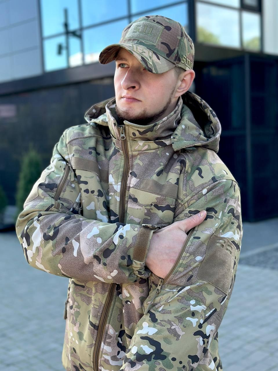 Куртка зимова SoftShell Omni-Heat мультикам