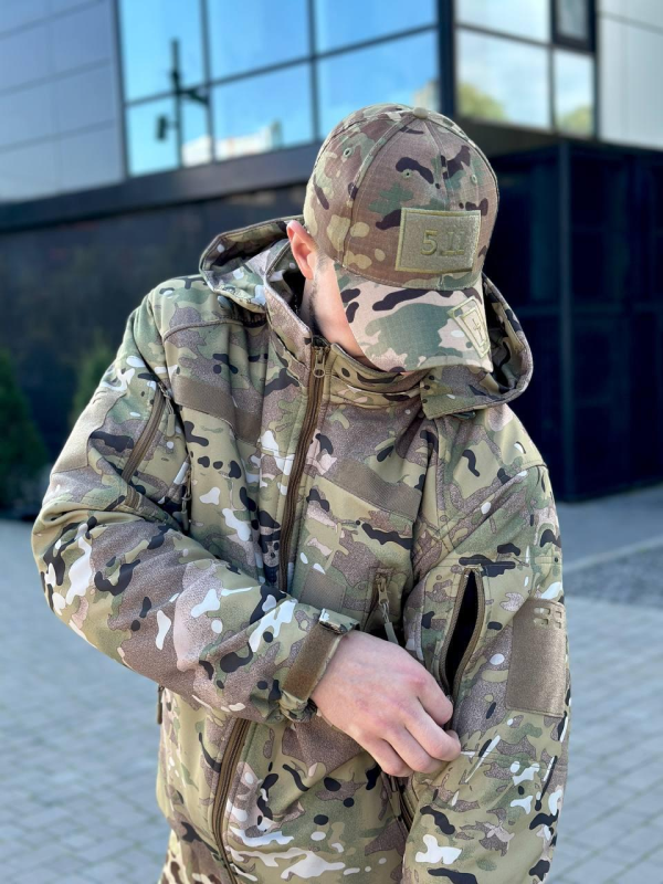 Куртка зимова SoftShell Omni-Heat мультикам