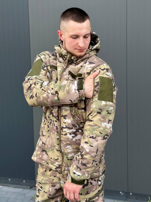 куртка мультикам MILITARY зима