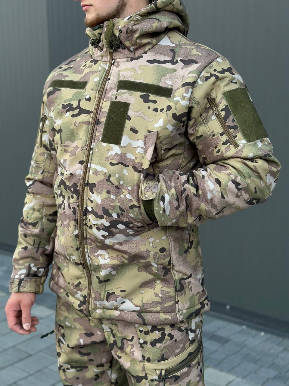 куртка мультикам MILITARY зима
