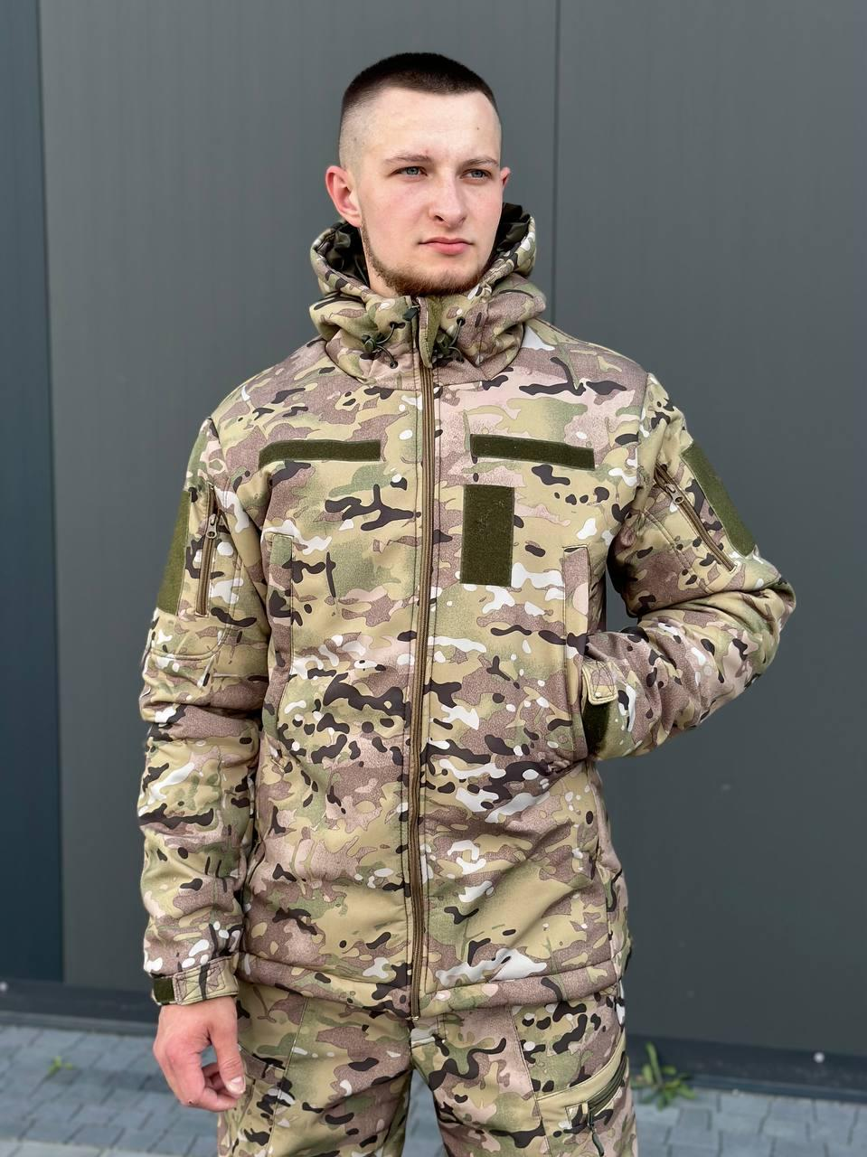 куртка мультикам MILITARY зима