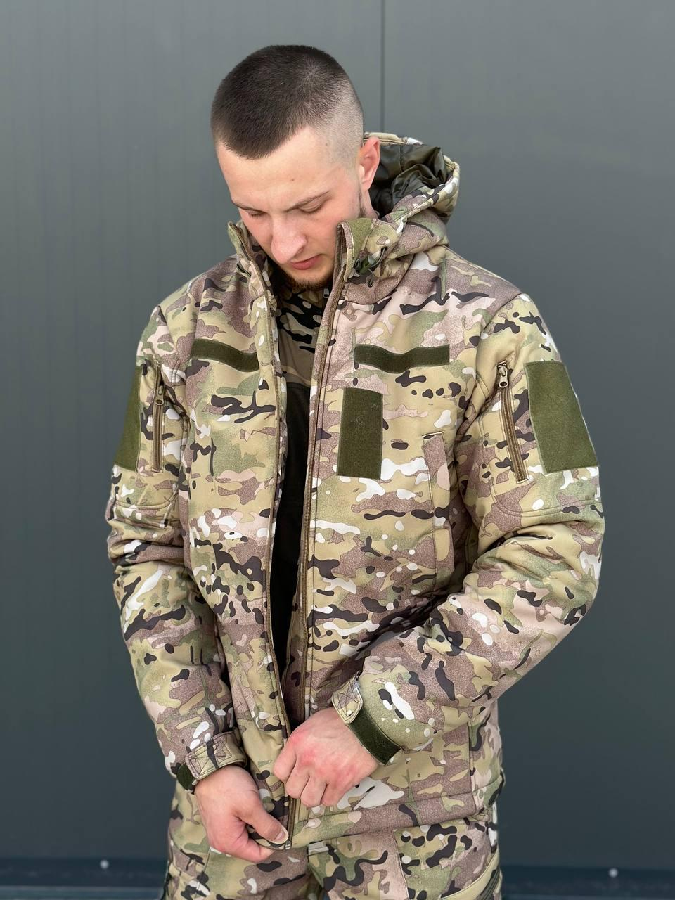 куртка мультикам MILITARY зима