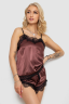 Піжама жіноча, колір коричневий, 238R57408 - Photo 1