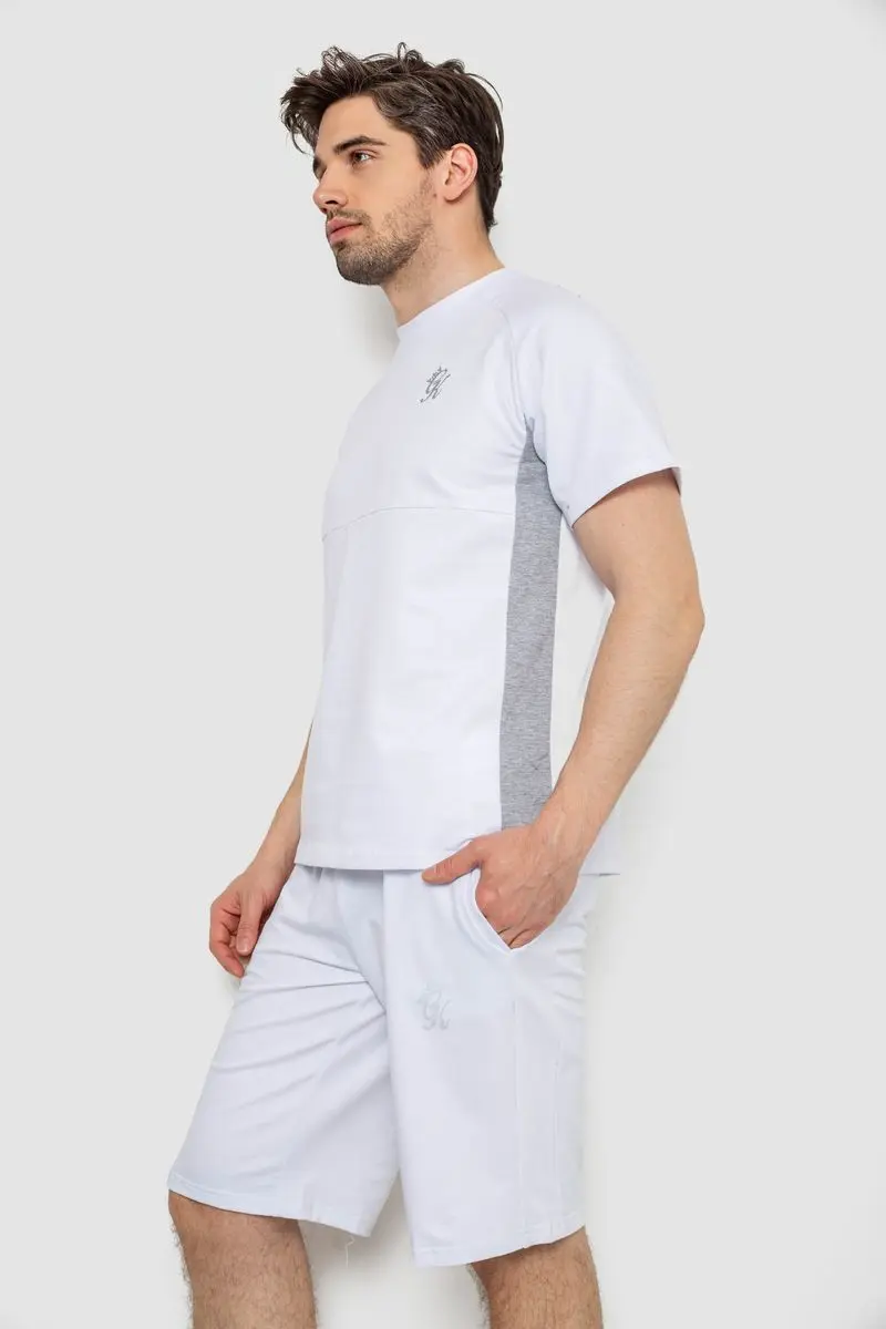 Костюм чоловічий повсякденний, колір білий, 238R1570