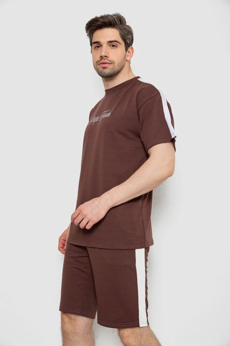 Костюм чоловічий повсякденний, колір шоколадний, 238R1569