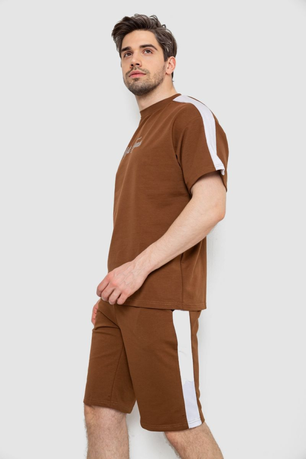 Костюм чоловічий повсякденний, колір коричневий, 238R1569