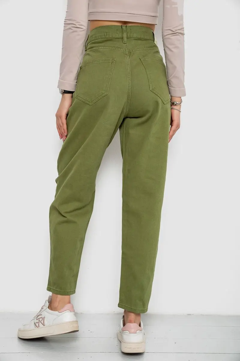 Джинси жіночі MOM, колір хакі, 250R3996
