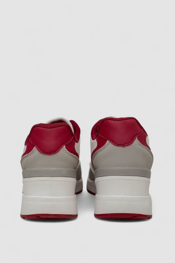 Кросівки жіночі, колір біло-червоний, 248RNG06