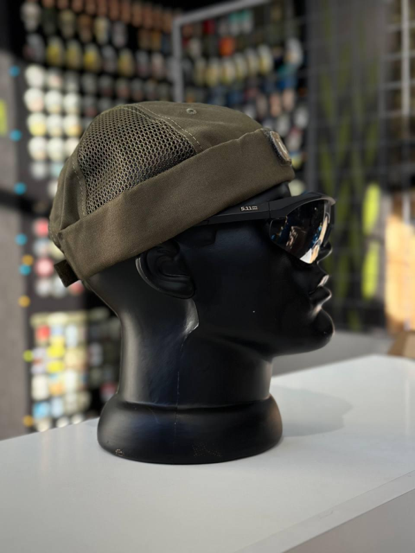 Докерка Doker-Cap + Очі Котячі Олива Сітка