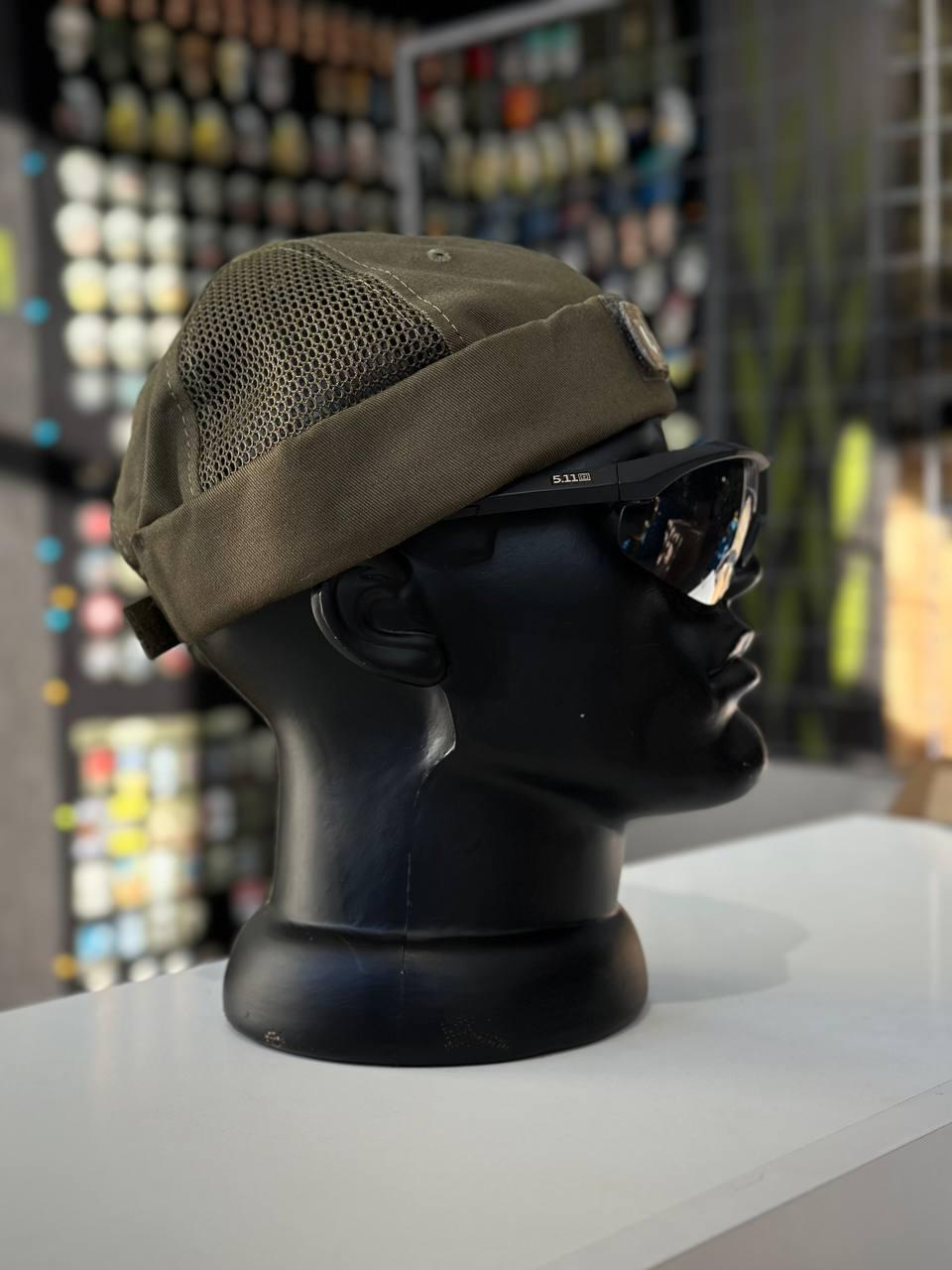 Докерка Doker-Cap + Очі Котячі Олива Сітка
