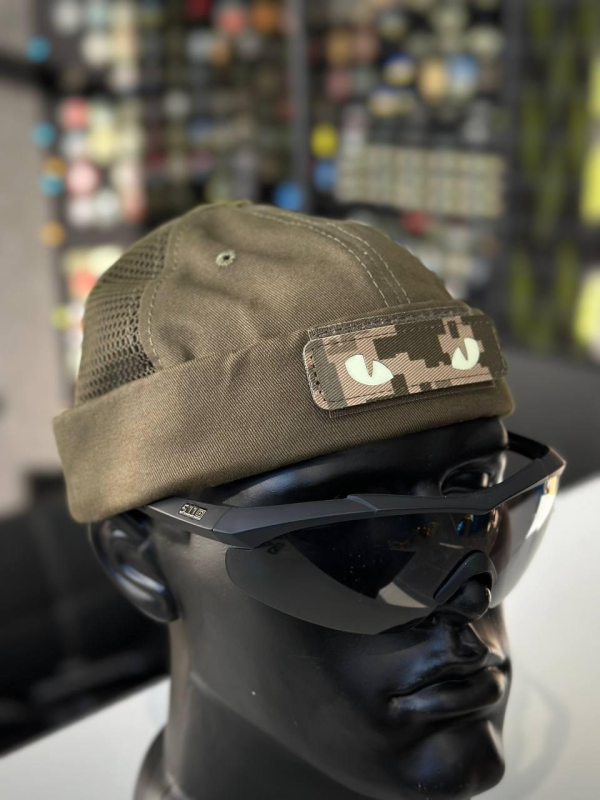 Докерка Doker-Cap + Очі Котячі Олива Сітка