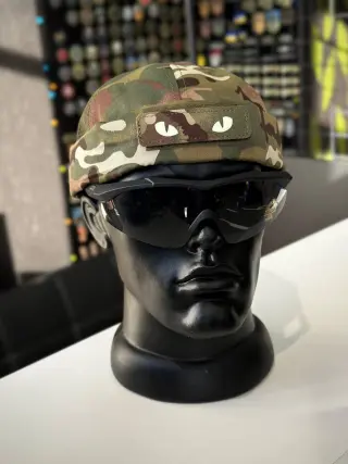 Tactical Docker Cap with Mesh and Cat Eyes Patch, Multicam