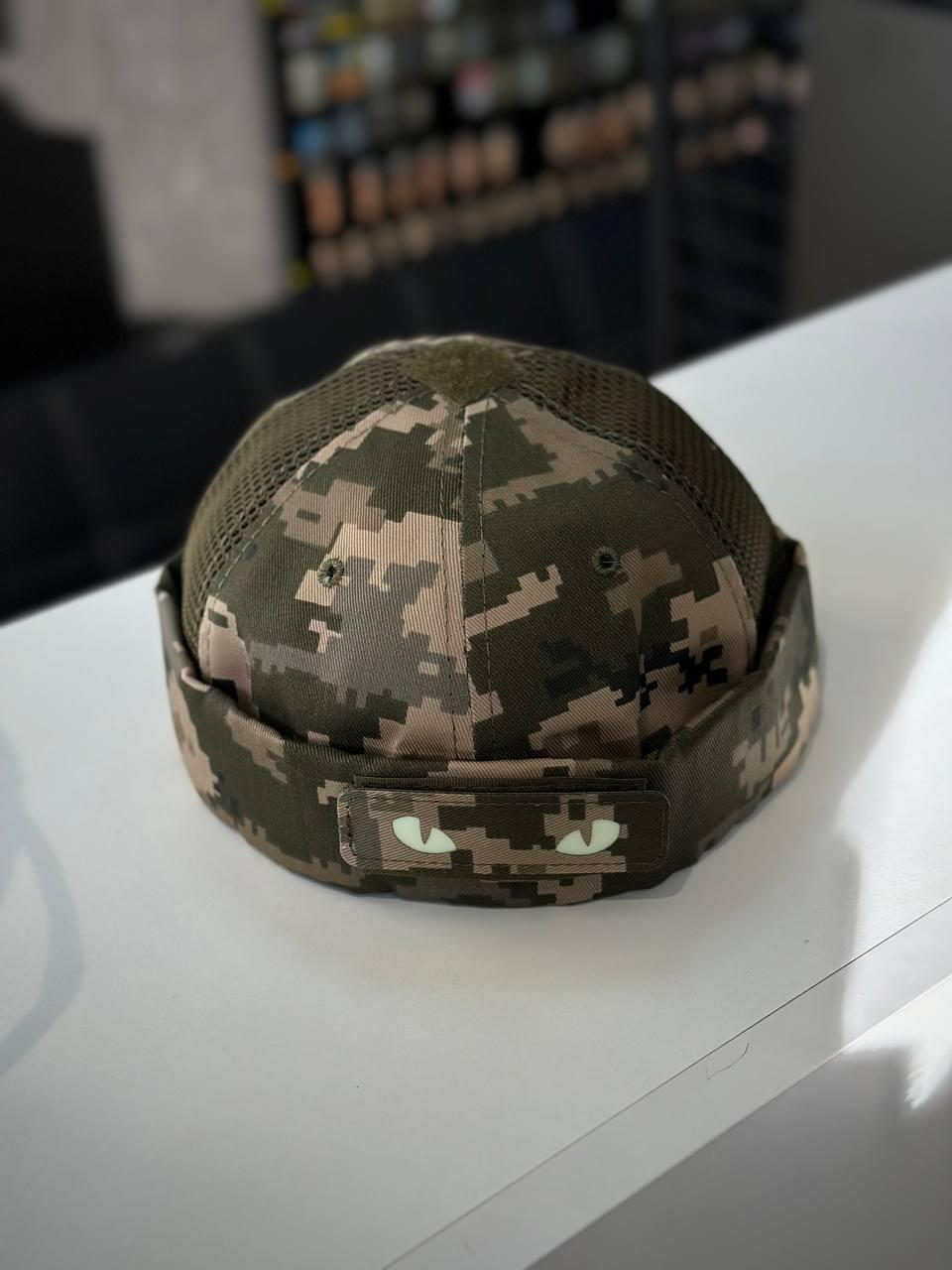 Докерка Doker-Cap + Очі Котячі Піксель ЗСУ мм14 Сітка