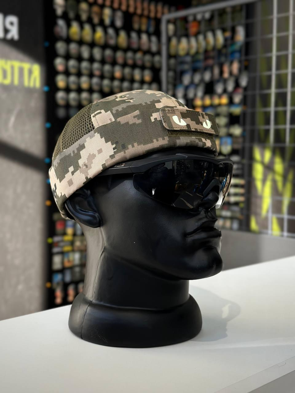 Докерка Doker-Cap + Очі Котячі Піксель ЗСУ мм14 Сітка