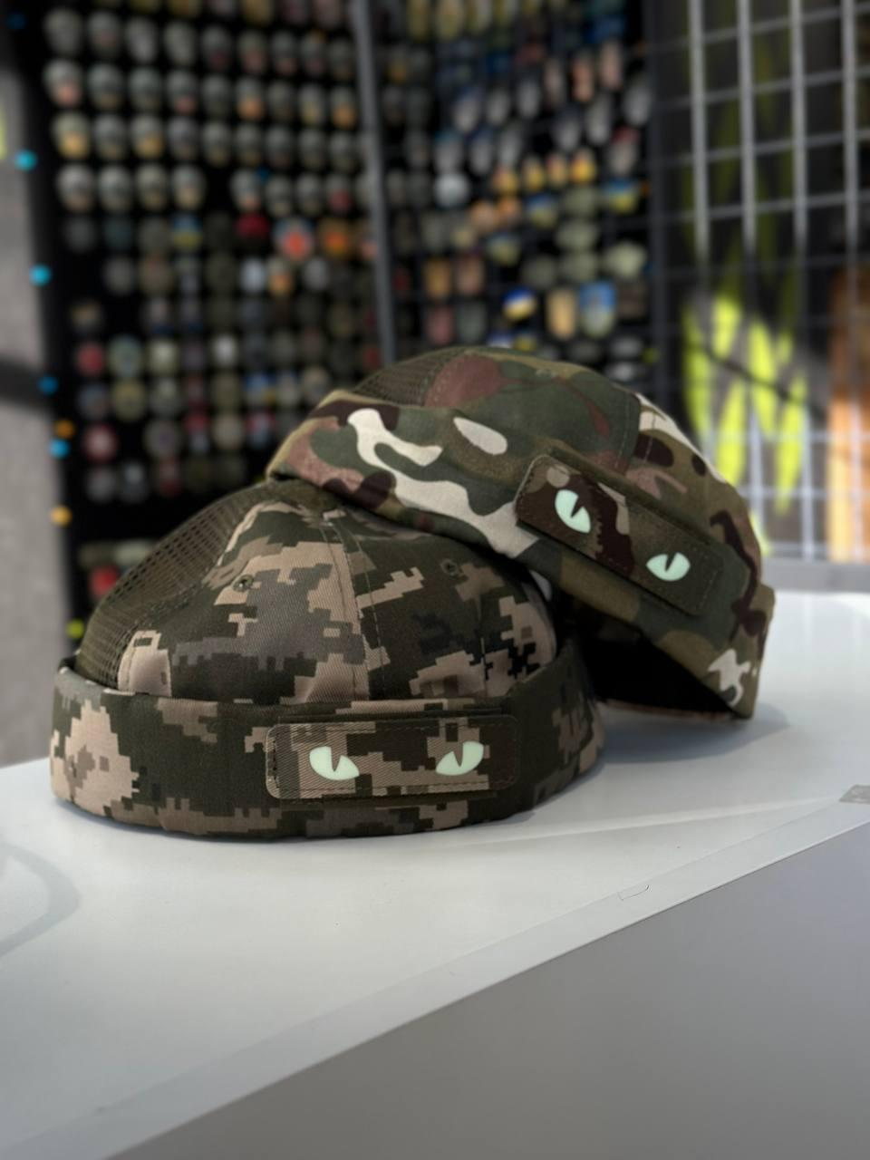 Докерка Doker-Cap + Очі Котячі Піксель ЗСУ мм14 Сітка