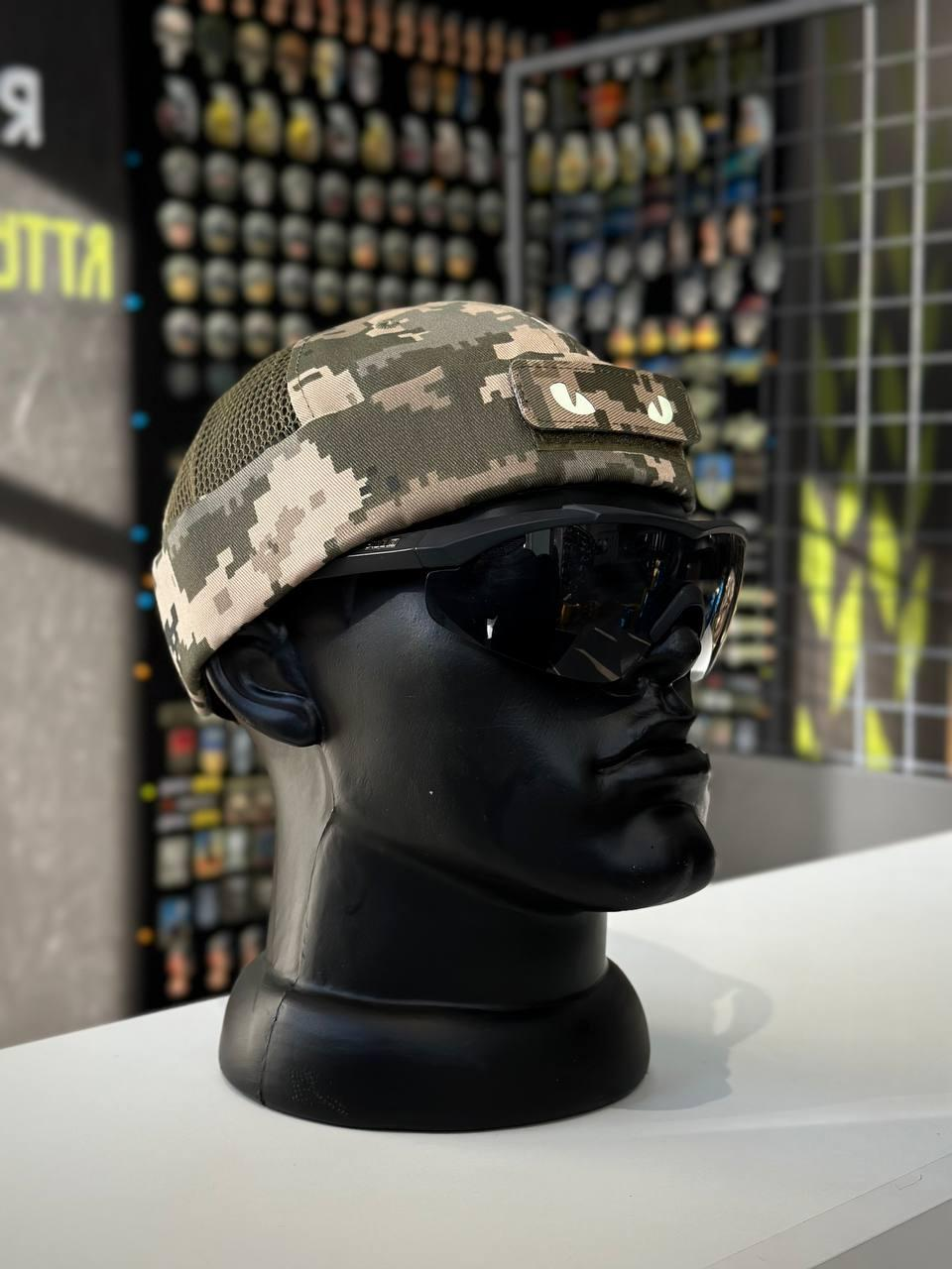 Докерка Doker-Cap + Очі Котячі Піксель ЗСУ мм14 Сітка