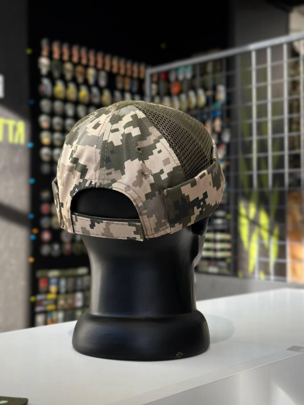 Докерка Doker-Cap + Очі Котячі Піксель ЗСУ мм14 Сітка