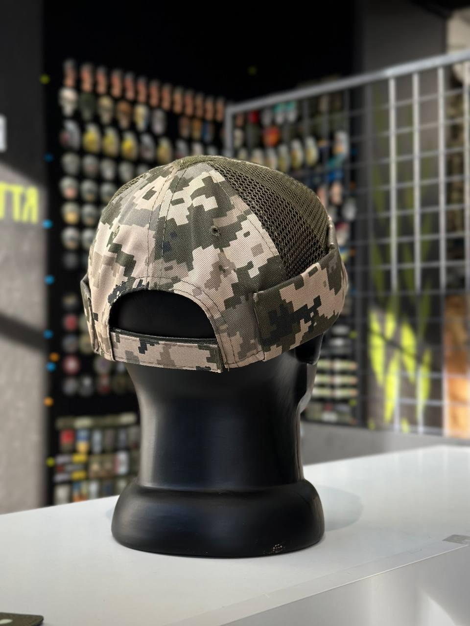 Докерка Doker-Cap + Очі Котячі Піксель ЗСУ мм14 Сітка