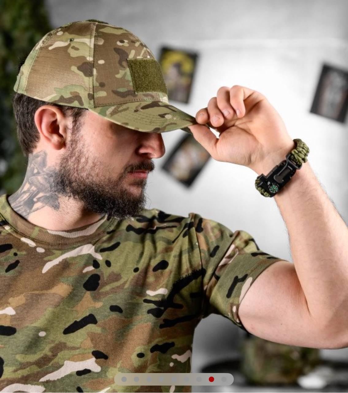 Літній тактичний комплект 3в1 шорти + футболка + бейсболка Мультикам