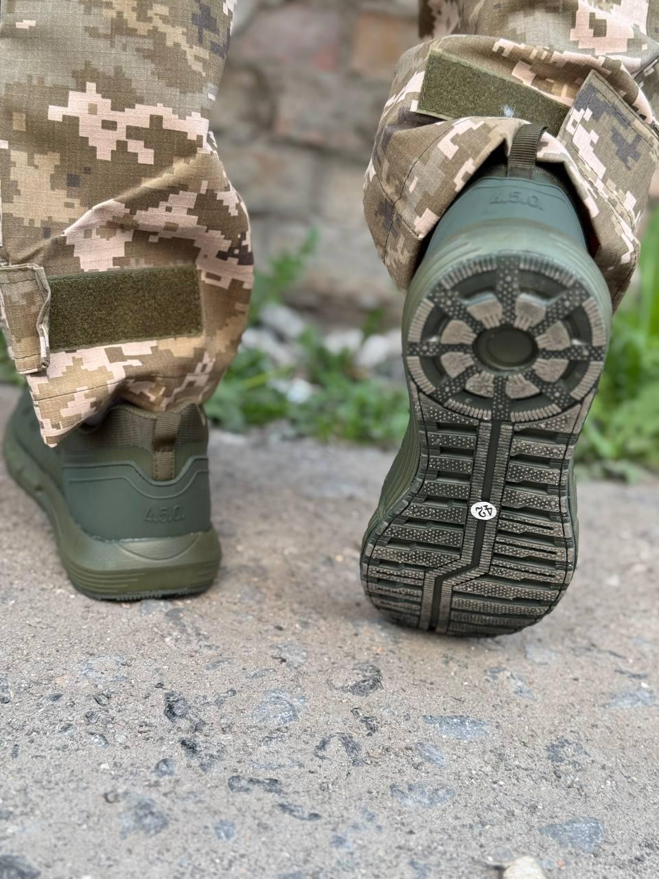 Літні тактичні кросівки 4.5.0. Олива - Фото 2