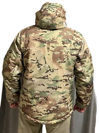 Winter Tactical Jacket Soft Shell with Omni-Heat Insulation Multicam