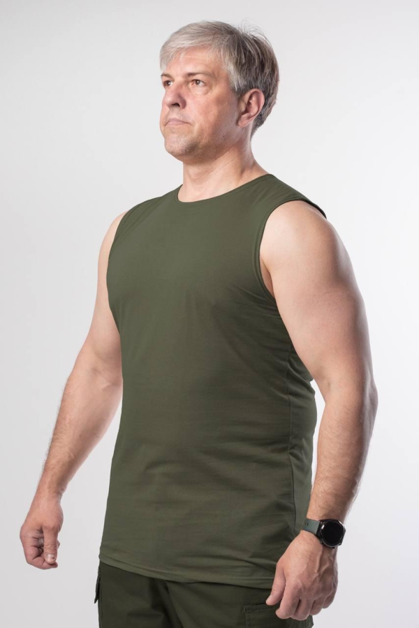 Майка military олива 100% бавовна