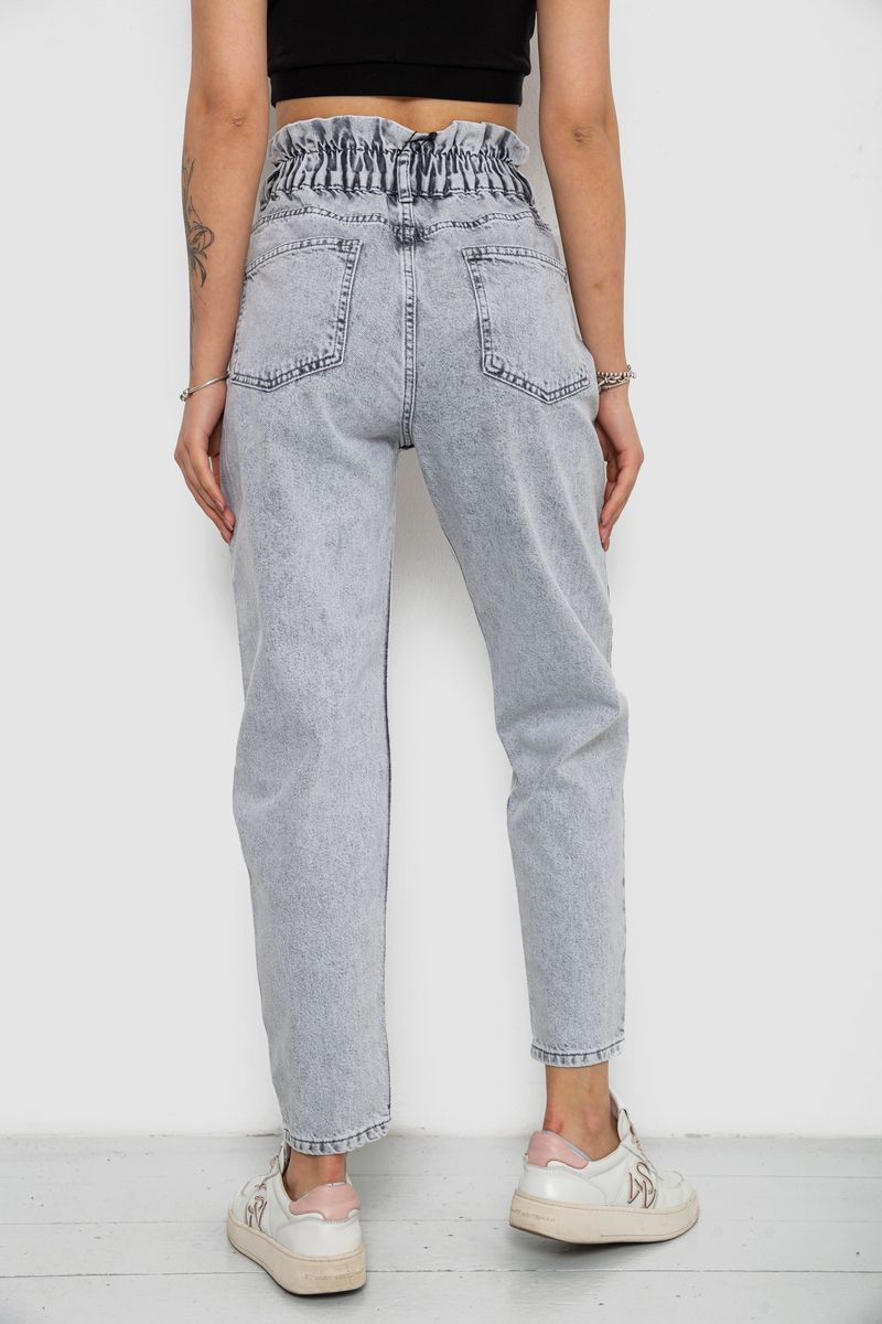 Джинси жіночі Mom-fit, колір сірий, 244R1601S20
