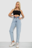 Джинси жіночі Mom-fit, колір блакитний, 244R1601S20 - Фото 2