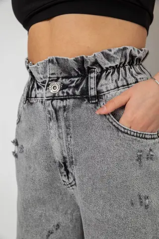 Джинси жіночі Mom-fit, колір сірий, 244R1601S20-LZ