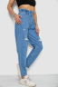 Джинси жіночі Mom-fit, колір блакитний, 244R1573 - Фото 3