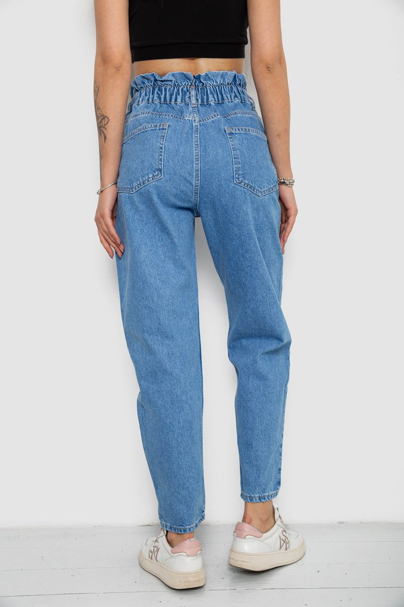 Джинси жіночі Mom-fit, колір блакитний, 244R1573